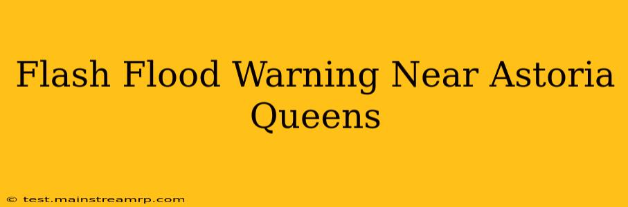 Flash Flood Warning Near Astoria Queens